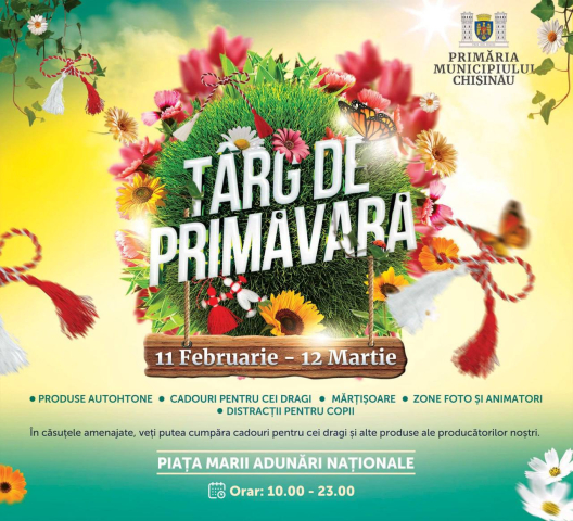 Desfășurarea „Târgului de Primăvară” în Piața Marii Adunări Naționale, în perioada: 11 februarie-12 martie 2023